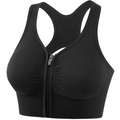 Front Zip Comfort Fit Sports Bra