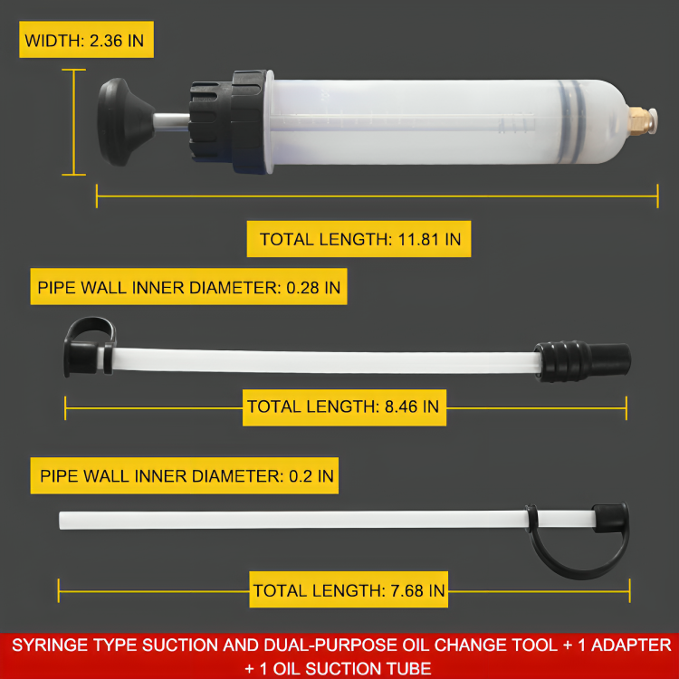 Multi-Capacity Oil & Fluid Extractor