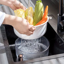 Double-layer Basket With Foldable Peeler