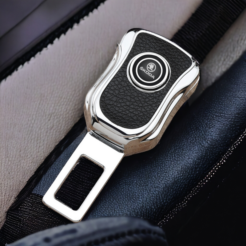 Metallic Design Car Logo Seat Belt Extender