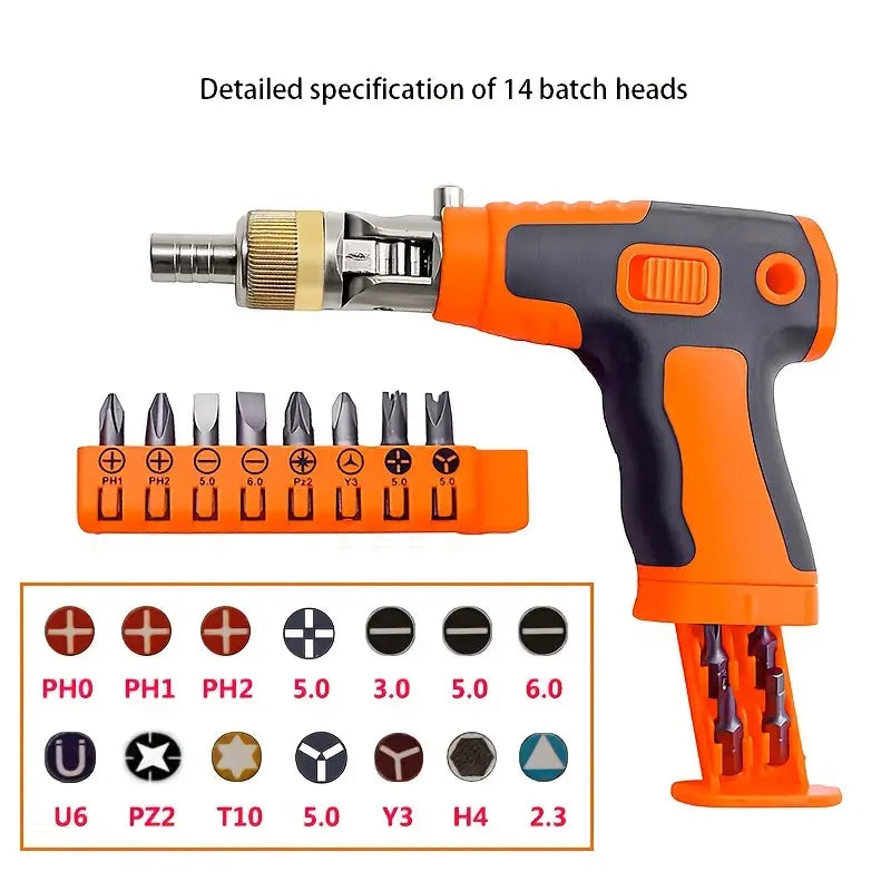 Ratcheting Multi-Angle Screwdriver Set