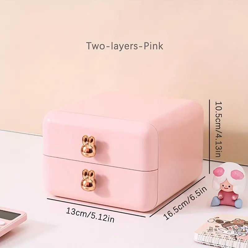 Cute Handle Desktop Storage Box