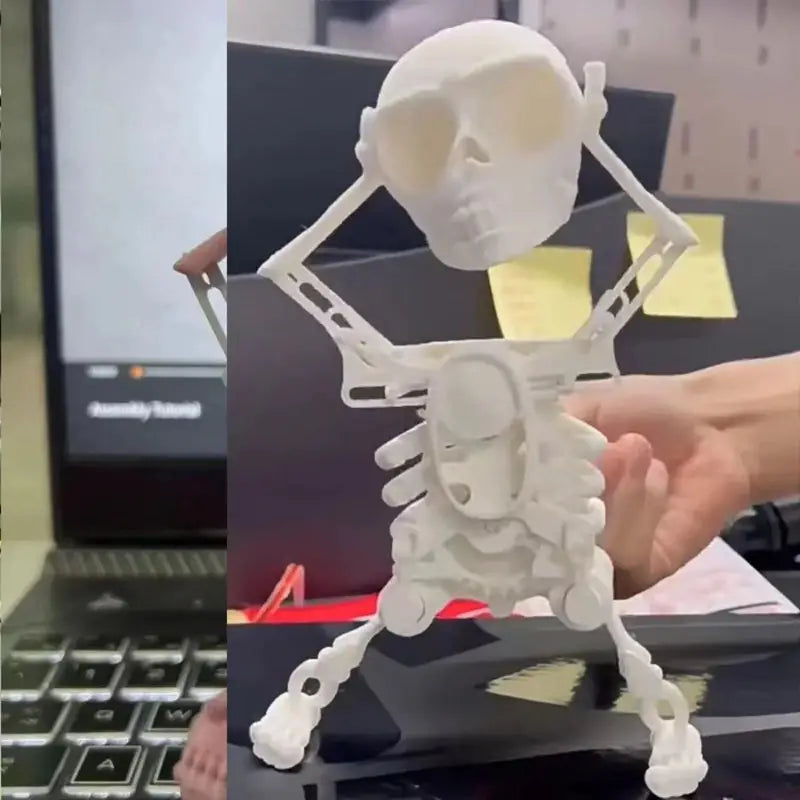 3D Printed Dancing Skeleton Desk Ornament