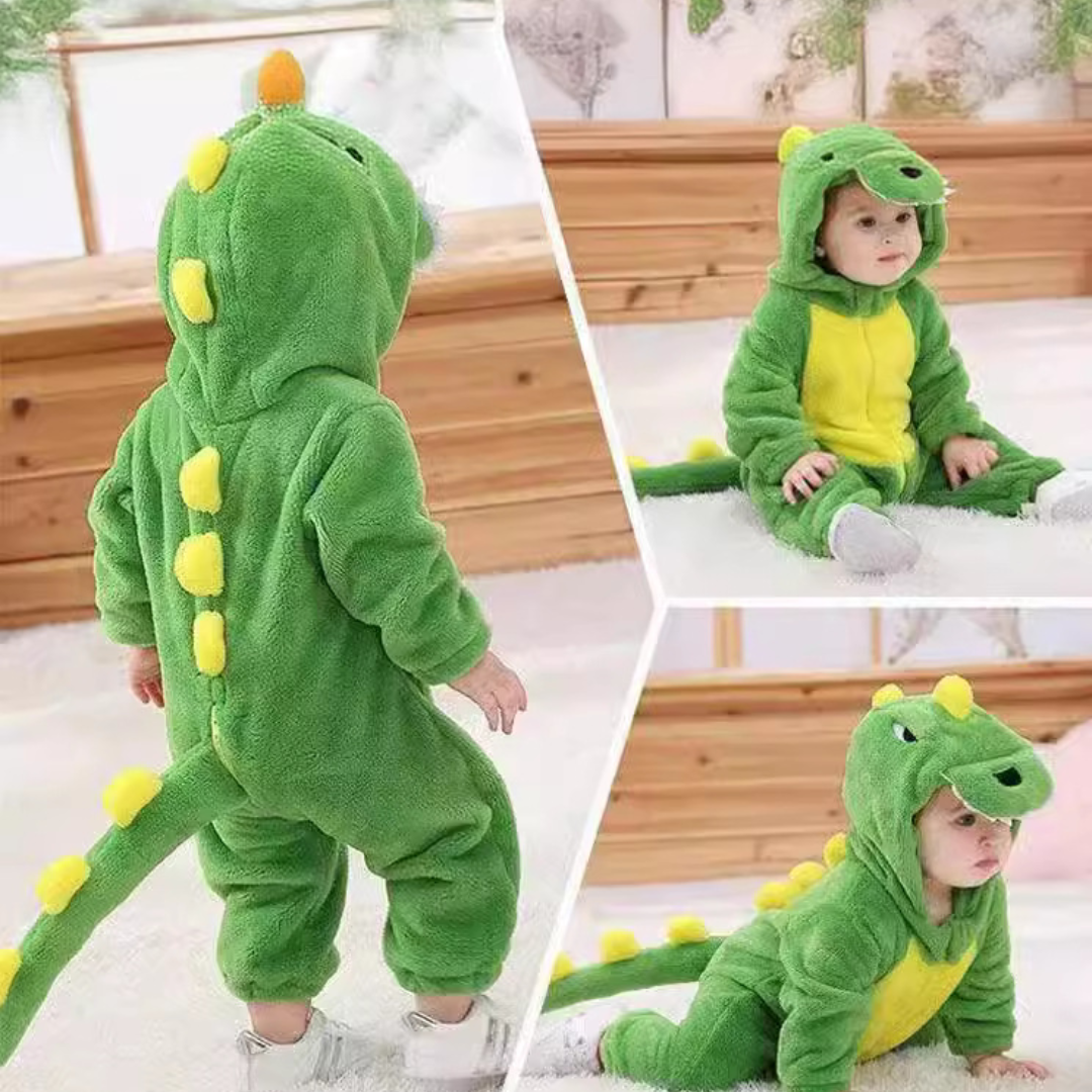 Warm Nest Dino Crawling Outfit