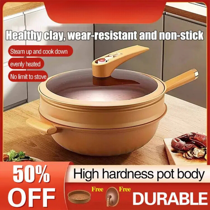 Multi-Purpose Pottery Clay Non-Stick Cooker