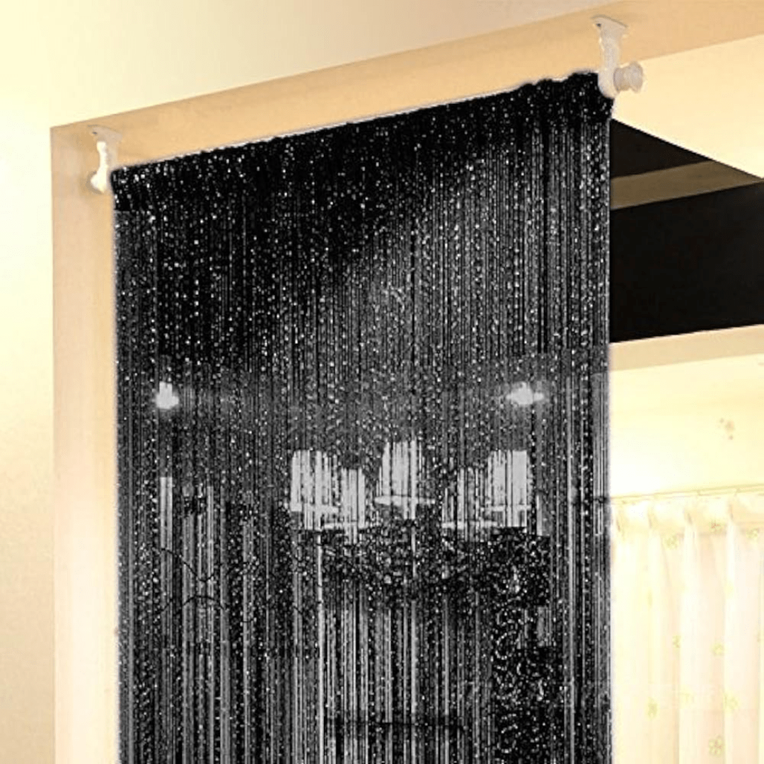 Glitter Wave String Curtain Panels