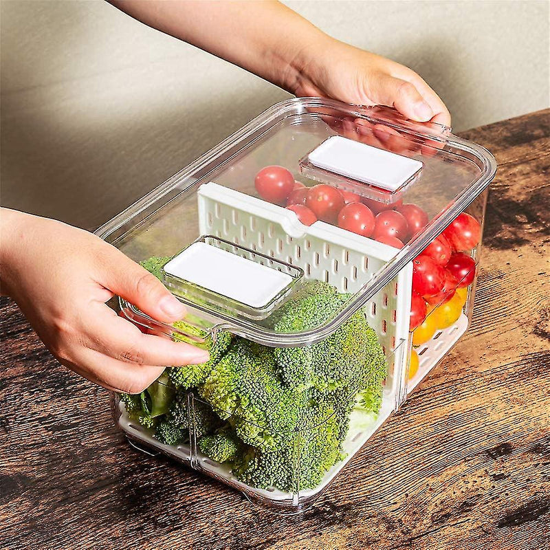 Food Storage Containers With Removable Drain Tray