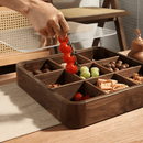 Nine Grid Wooden Snack Organizer