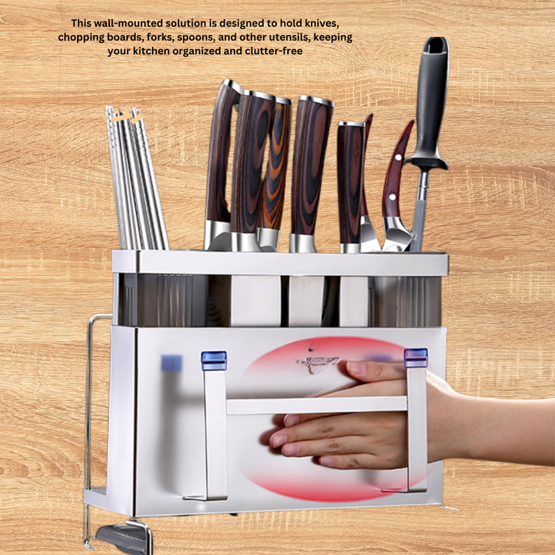 Stainless steel multifunctional  knife  storage rack