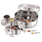 Multi-Compartment Spice Container With Spoons & Lids