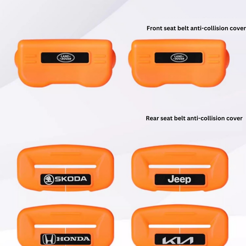 Ultra Protect Silicone Car Logo Seat Belt Cover