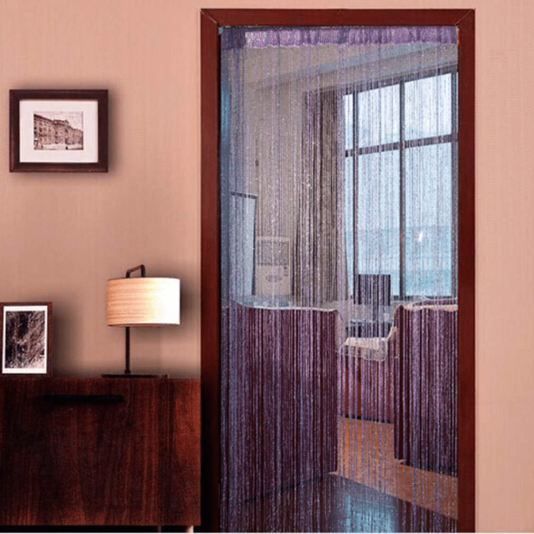 Glitter Wave String Curtain Panels