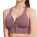 Front Zip Comfort Fit Sports Bra