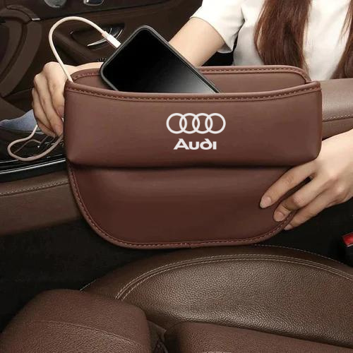 Premium Leather Soft Car Seat Storage box