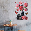 3D Simulation Vase Decoration Wall Sticker - Shop Home Essentials