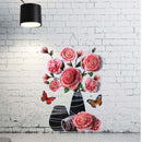 3D Simulation Vase Decoration Wall Sticker - Shop Home Essentials