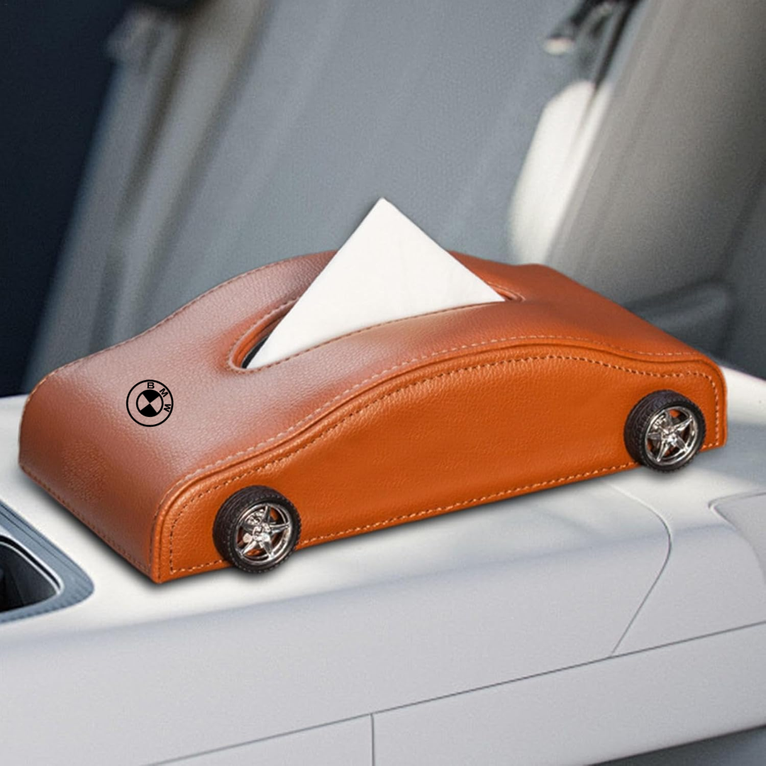 Creative Mini Car logo Tissue Box