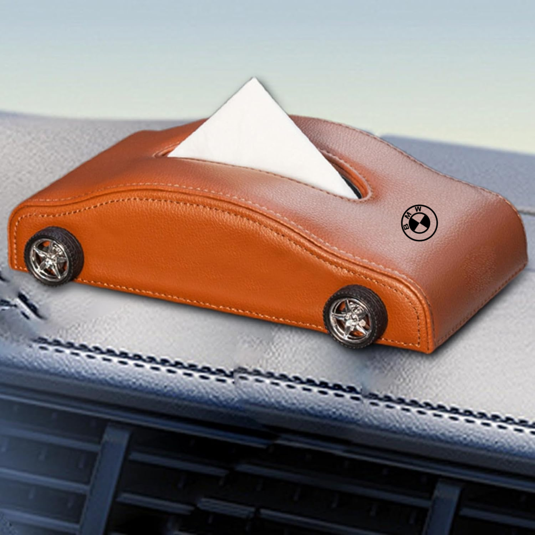 Creative Mini Car logo Tissue Box