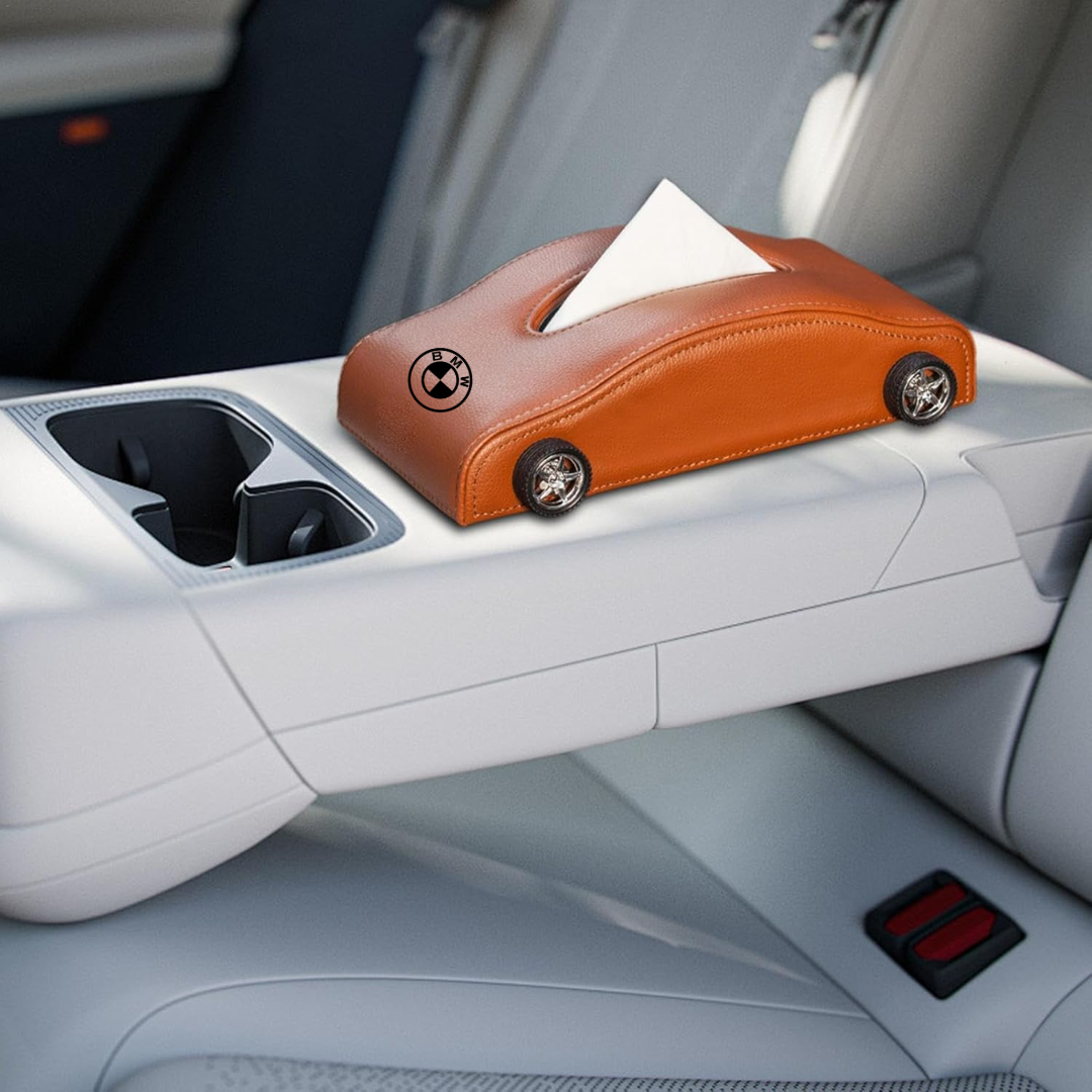 Creative Mini Car logo Tissue Box