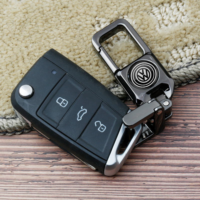 Elegant Car Logo Key Ring With Anti-Lost Design