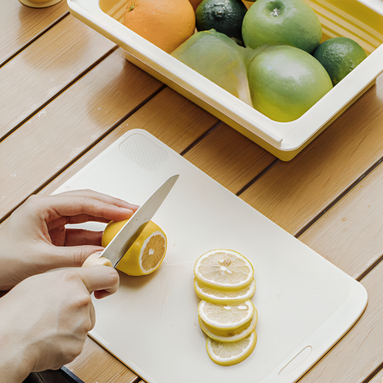 Folding Drain Basket Cutting Board