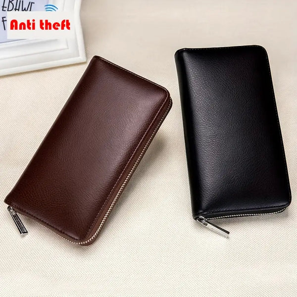 Unisex Anti-Credit Card Fraud Multi-compartment Wallet
