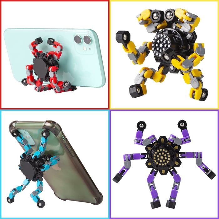 Multi-Functional Transformer Spin Fidget Spinners