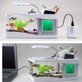 Mini Aquarium Fish Tank With LED Clock