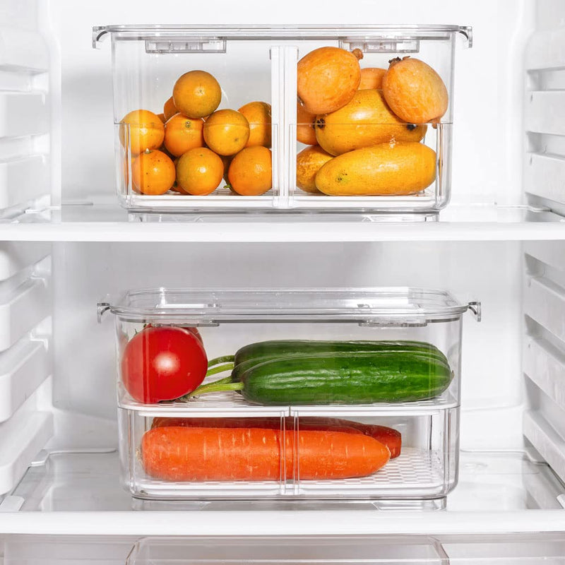 Food Storage Containers With Removable Drain Tray