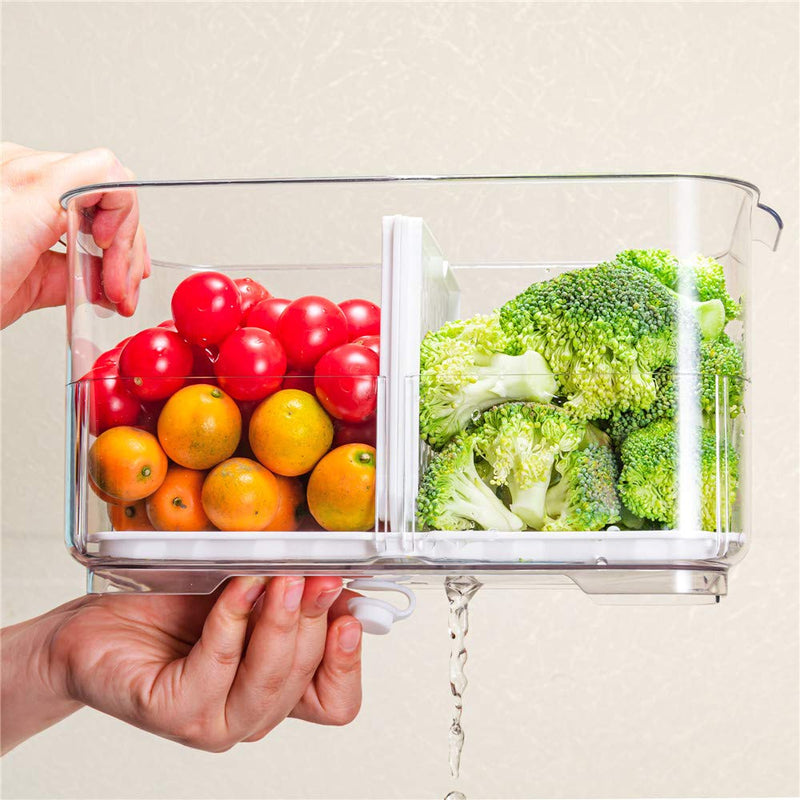 Food Storage Containers With Removable Drain Tray