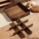 Nine Grid Wooden Snack Organizer