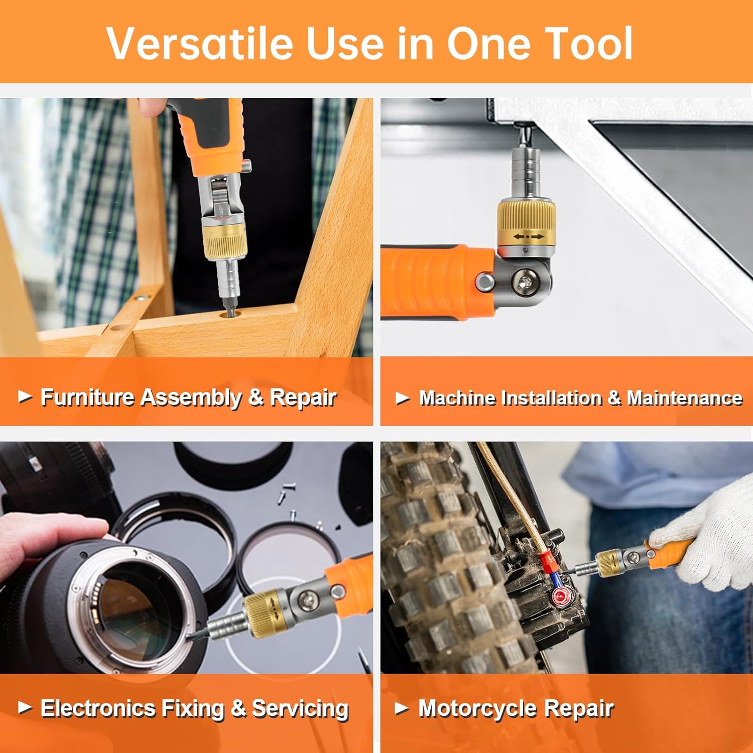 Ratcheting Multi-Angle Screwdriver Set