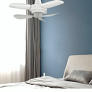 Space-Saving 3-Leaf Folding Fan Light