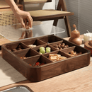 Nine Grid Wooden Snack Organizer