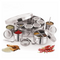 Multi-Compartment Spice Container With Spoons & Lids