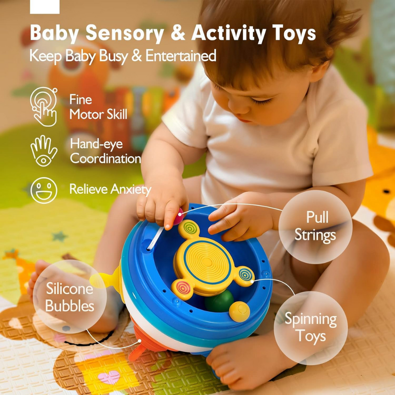 Sensory Pop & Pull Montessori Activity Toy