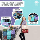 4 Reusable Detachable Carry & Trolley Bags