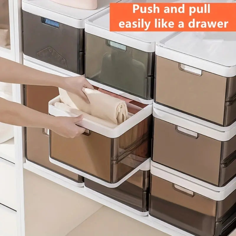 Foldable Transparent Clothes Storage Box