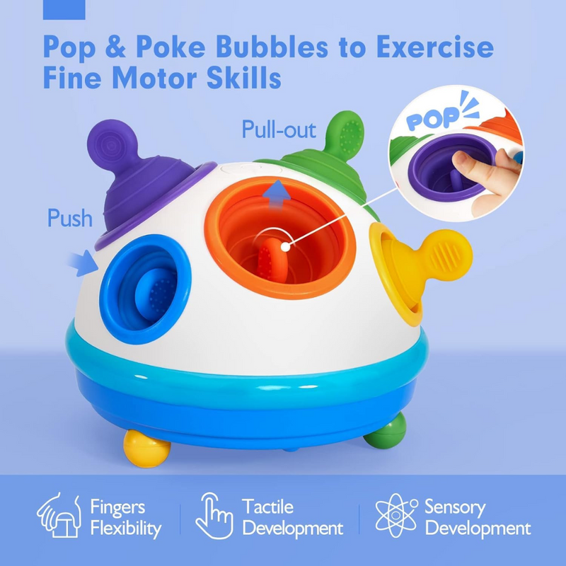 Sensory Pop & Pull Montessori Activity Toy