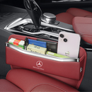 Metallic Touch Car Logo Seat Gap Storage Box