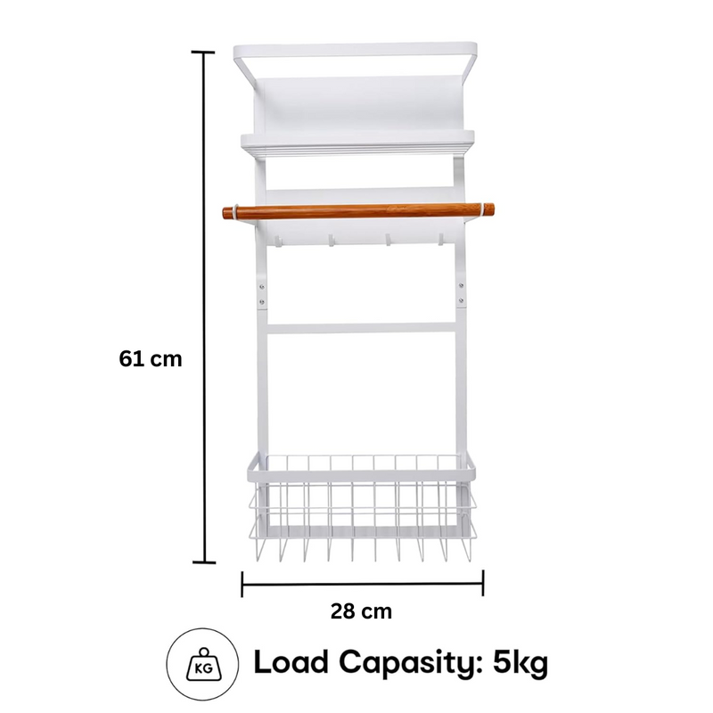 Super Strong Magnetic Shelf with Multi-Tier Storage