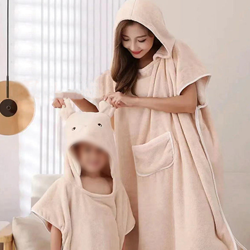 Quick Drying Hooded Cape Bath Towel