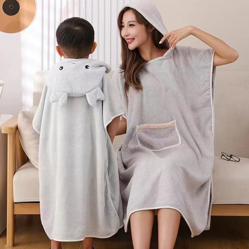 Quick Drying Hooded Cape Bath Towel