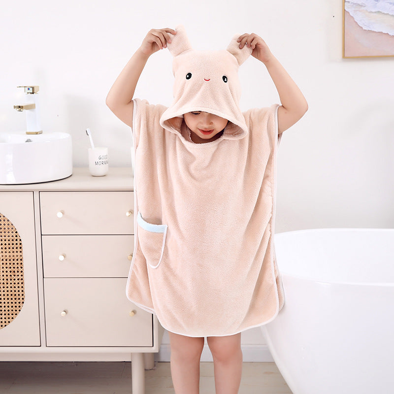 Quick Drying Hooded Cape Bath Towel