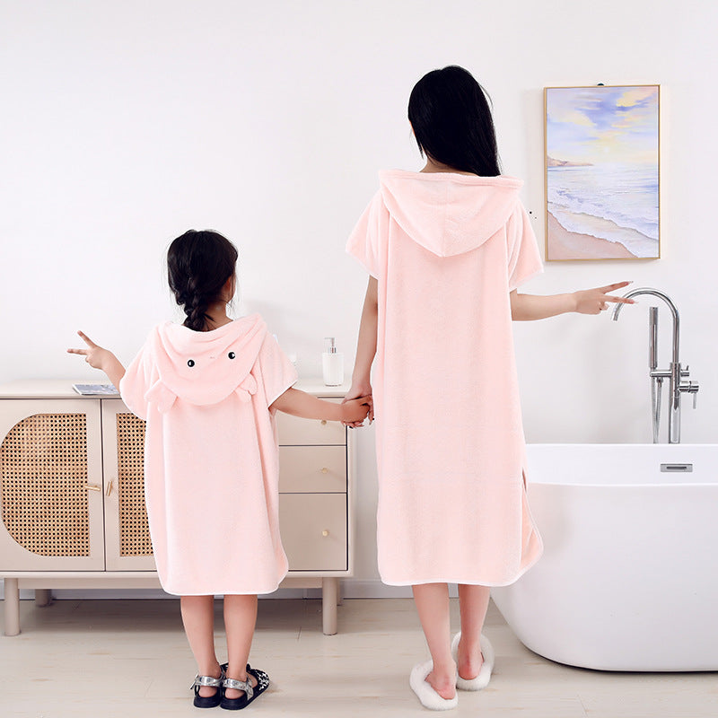 Quick Drying Hooded Cape Bath Towel