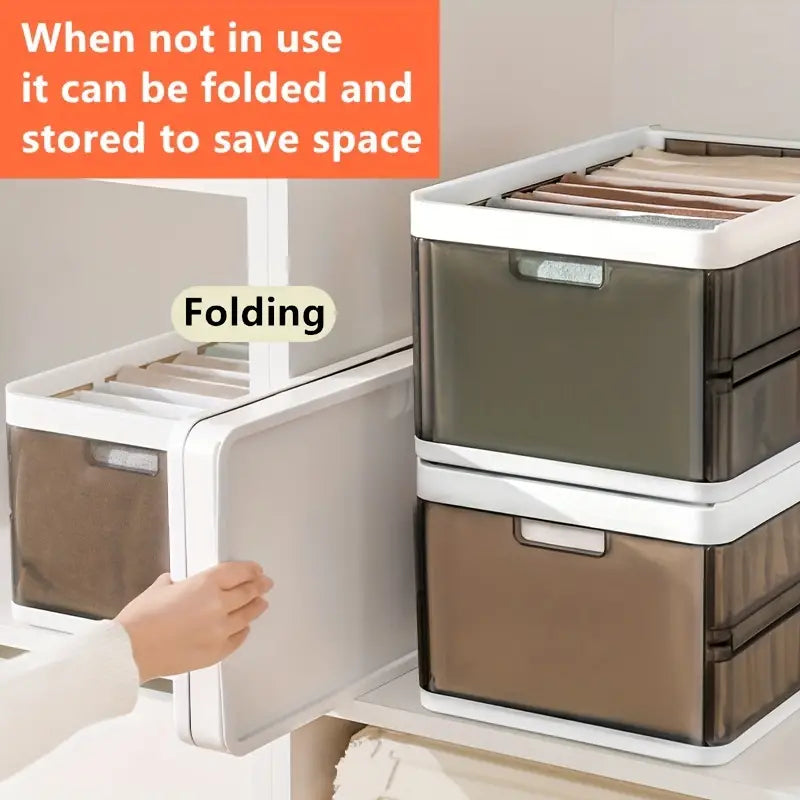 Foldable Transparent Clothes Storage Box