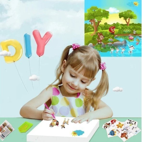 DIY Children's Free Stick Cartoon Diamond Painting - 40% OFF - Shop Home Essentials