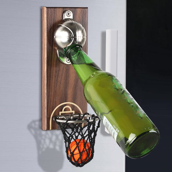 Wall Mounted Wooden Bottle Opener