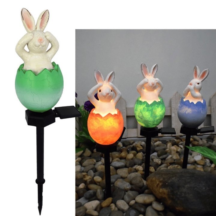 Easter Broken Shell Rabbit Lawn Light - Shop Home Essentials