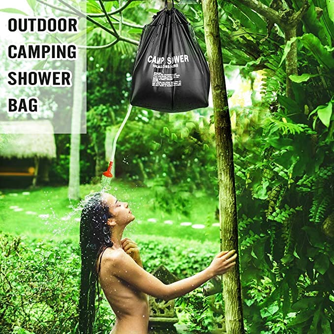 FEELING MALL Solar Bag 10 gallons/40L Storage Bag Hiking Climbing Fishing Outdoor Sport Road Travel Picnic BBQ Water Rinse Kit Camp Shower Tent Hand Washing Station Camp Sink Sun Heat Rinsekit System - Shop Home Essentials